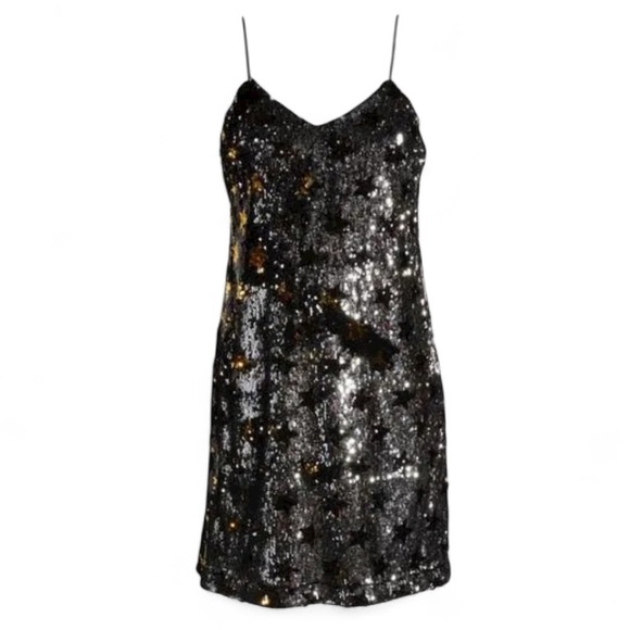 Sam Edelman Star Sequin Slip Dress - Picture 4 of 10